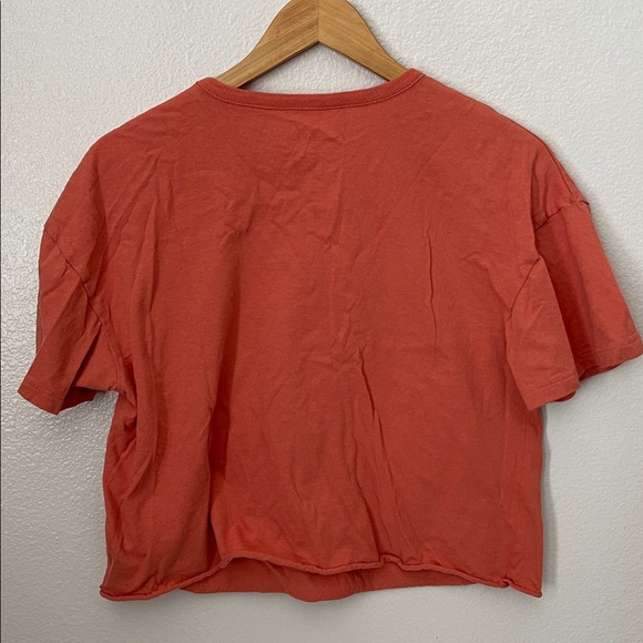 The Rolling Stones orange daisy crop band graphic tee M - Picture 6 of 6